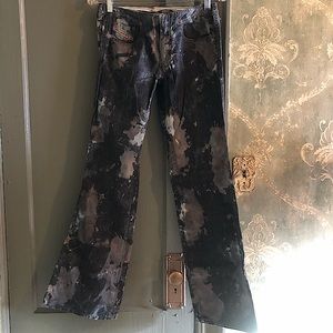 Vintage 1999 paint splatter DIESEL Hip Huggers